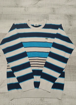 Camisola da marca Lacoste de cor Azul,Branco e Azul Marinho estado Muito bom e tamanho 4, brand: Lacoste, condizioni: Ottime, taglia: Taglia unica, €35.00, €37.45 include la Protezione acquisti