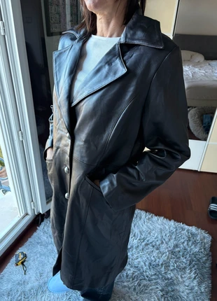 Veste en cuir manteau long en cuir Elysé Taille M Couleur marron, brand: Vintage Dressing, condition: Very good, size: M / 38 / 10, €34.90, €37.35 includes Buyer Protection