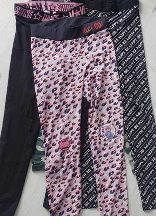 Lot de 4 leggings, marca: Leggings, estado: Satisfactorio, tamaño: 10 años / 140 cm, 2,00 €, 2,80 € Protección al comprador incluida