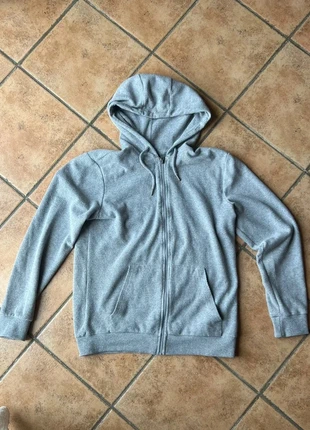 Felpa Zip Defacto – Grigia – Taglia L – Corduroy/Ribbed Hoodie a Coste Sottili, marke: Defacto, zustand: Sehr gut, größe: L, 16,00 €, 17,50 € inklusive Vinted-Käuferschutz