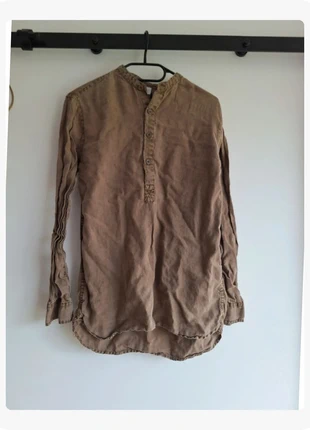 R0326.Chemise col mao marron homme T S, état: Très bon état, taille: S, 6,00 €, 7,00 € Protection acheteurs (Pro) incluse