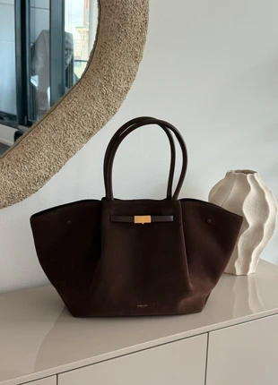 Sublime sac à main Demellier grand modèle couleur mocca, en cuir véritable., brand: Camel, condition: New with tags, €315.00, €331.45 includes Buyer Protection