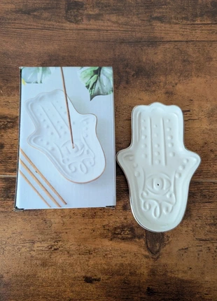 White hamsa hand incense stick holder, brand: Unbranded, condition: New with tags, £5.00, £5.95 includes Buyer Protection Pro