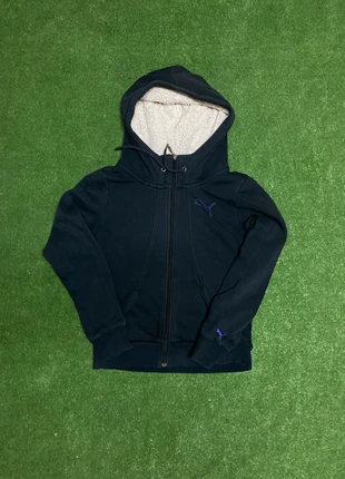 Hoodie Puma Black Sherpa-Lined 00's Retro, merk: Puma, staat: Heel goed, maat: S, € 2,75, € 3,59 inclusief Kopersbescherming