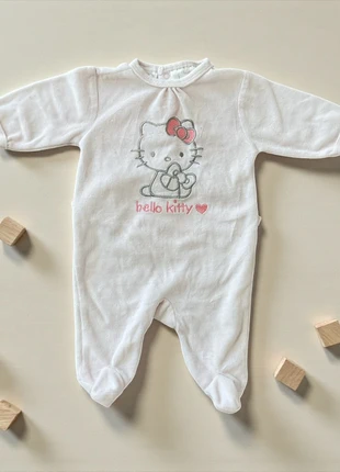 Hello Kitty. Pyjama grenouillère chaud. 1 mois., brand: Hello Kitty, condizioni: Ottime, taglia: 1-3 mesi / 56 cm, €3.00, €3.85 include la Protezione acquisti Pro