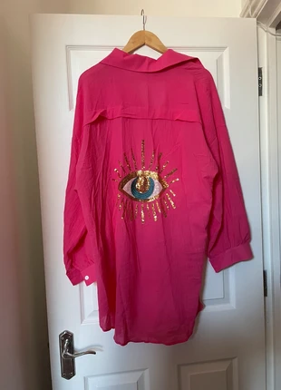 Cotton Oversized Sequin 💕Eye Shirt, 4XL, brand: etsy, condition: New without tags, size: 4XL / 20, £18.00, £19.60 includes Buyer Protection Pro