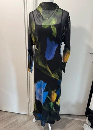 Robe transparente imprimée fleurie, marque: ASOS, état: Neuf sans étiquette, taille: S / 36 / 8, 15,00 €, 16,45 € Protection acheteurs incluse