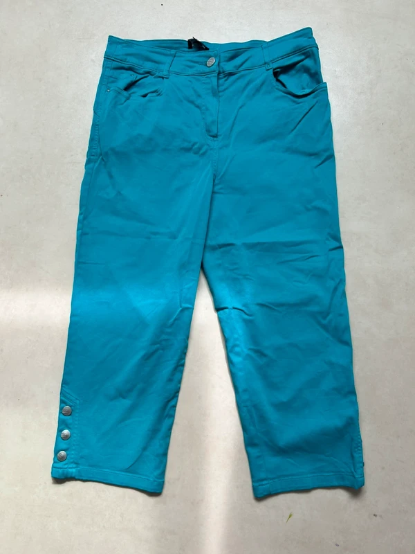 Pantacourt bleu femme taille 40 pause café