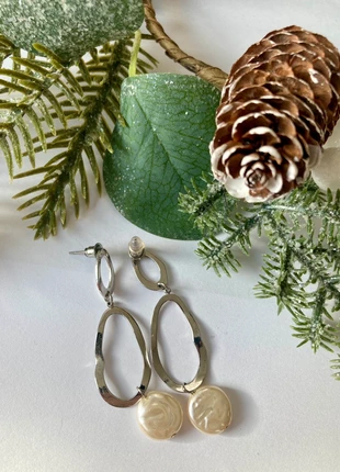 Boucles pendantes argentées et perles, marque: Somini, état: Très bon état, 5,00 €, 5,95 € Protection acheteurs incluse