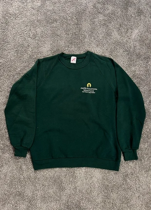 Vintage Jerzees Sweater Donkergroen – Maat L, merk: Jerzees, staat: Heel goed, maat: L / 40 / 12, € 19,00, € 20,65 inclusief Kopersbescherming