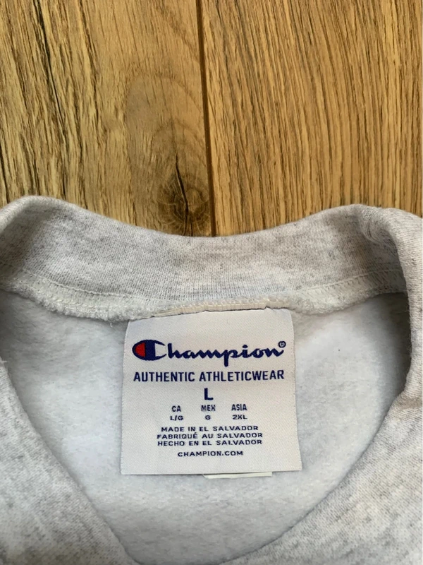 Sweat Champion Authentique Gris Taille L - photo numéro 2