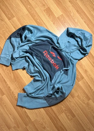 Hoodie Reebok Sweat Vintage Rework Retro Style Y2K - Bleu/Gris - Taille M, marque: Reebok, état: Bon état, taille: M, 17,00 €, 18,55 € Protection acheteurs incluse