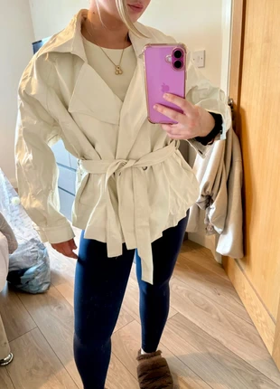 Vintage leather look trench with belt, brand: Vintage Dressing, condition: Very good, size: M / 38 / 10, €25.00, €26.95 includes Buyer Protection