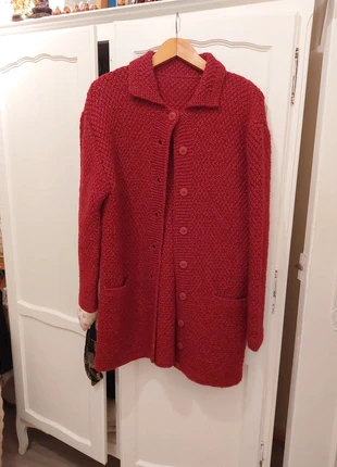 Veste en Laine Tricotée à la Main M - tbe  framboise-bordeau, brand: Wool, condition: Very good, size: M / 38 / 10, €15.00, €16.45 includes Buyer Protection