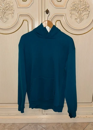 Felpa verde petrolio con stampe, marca: a.w brand, estado: Muy bueno, tamaño: L, 8,00 €, 9,10 € Protección al comprador incluida