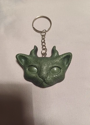 Porte clé tête de chat corne, brand: Fait Main, condition: Very good, €2.80, €3.64 includes Buyer Protection