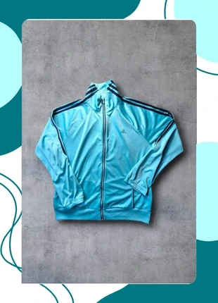 Veste de sport Adidas - Taille M - Bleu turquoise - 100% polyester - Très bon état, brand: adidas, condizioni: Ottime, taglia: M, €12.00, €13.30 include la Protezione acquisti