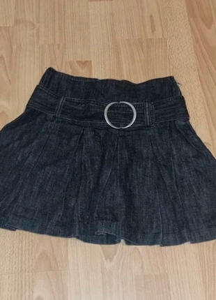 K-pop Rock Jeans Ayliva Style schwarz Schnalle ixo Silber Mini Rock y2k 2000er, merk: IX-O, staat: Heel goed, maat: XS / 34 / 6, € 7,50, € 8,58 inclusief Kopersbescherming