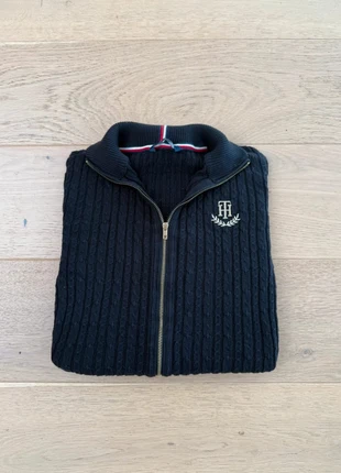 Veste torsadée zippée / Tommy Hilfiger / taille S / noir / coton, marque: Tommy Hilfiger, état: Très bon état, taille: XS / 34 / 6, 20,00 €, 21,70 € Protection acheteurs incluse