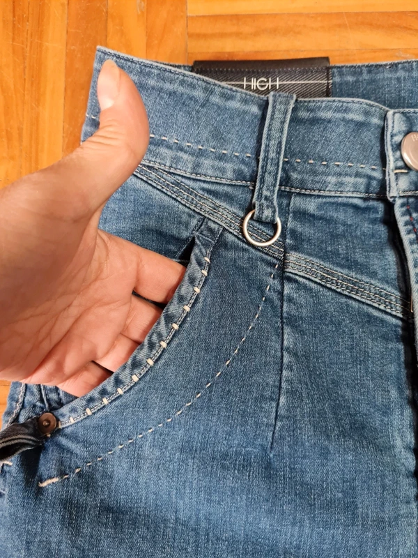 Jeans femme taille haute High T34 FR - photo numéro 4