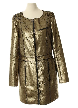 Faith-Connexion Patterned Sequin Jacket In Gold S, marke: Faith Connexion, zustand: Sehr gut, größe: S / 36 / 8, 240,00 €, 252,70 € beinhaltet Vinted-Käuferschutz Pro