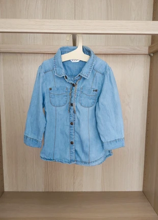 Chemise en jean's souple, marque: Kid Kanai, état: Très bon état, taille: 18-24 mois / 86 cm, 3,00 €, 3,85 € Protection acheteurs incluse