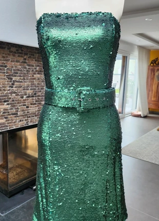 Robe paillettes verte, brand: ASOS, condizioni: Nuovo con cartellino, taglia: S / IT 40 / EU 36, €12.00, €13.30 include la Protezione acquisti