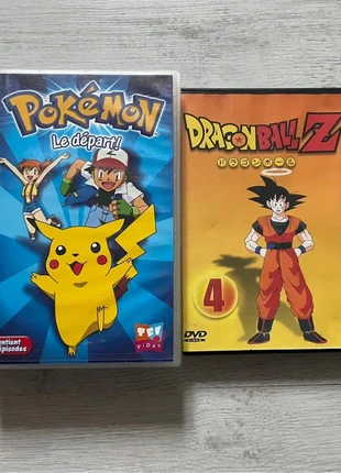 Lot cassette Pokémon et dvd Dragon ball, condizioni: Ottime, €6.00, €7.00 include la Protezione acquisti
