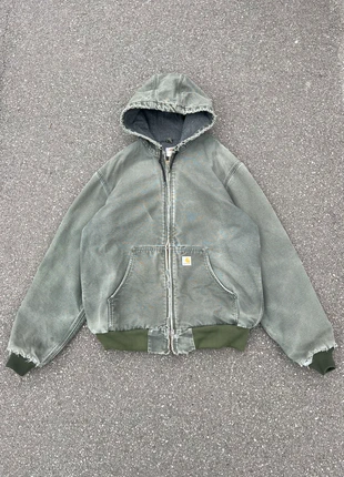 Carhartt active jacket J158 DGR workwear quilted lined patiné sunfaded vintage - Taille L, brand: Carhartt, condizioni: Ottime, taglia: L, €180.00, €189.70 include la Protezione acquisti Pro