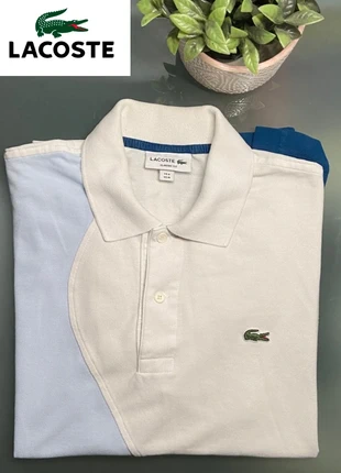 Polo Lacoste Hombre Blanco y Azul Talla M, marque: Lacoste, état: Bon état, taille: M, 15,00 €, 16,45 € Protection acheteurs incluse