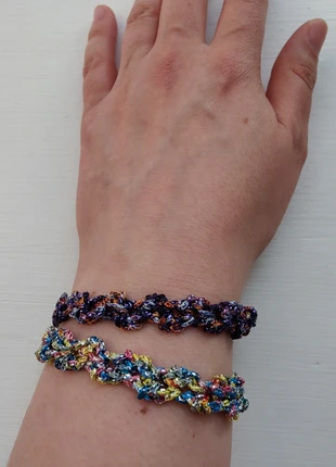 Handmade Crochet Slip On Bracelet, brand: Handmade, condition: New without tags, £1.00, £1.75 includes Buyer Protection