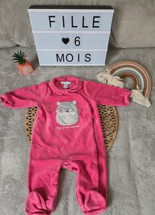 Grenouillère/ pyjama obaibi fille 6m, brand: Obaïbi, condizioni: Ottime, taglia: 6-9 mesi / 68 cm, €10.00, €11.20 include la Protezione acquisti