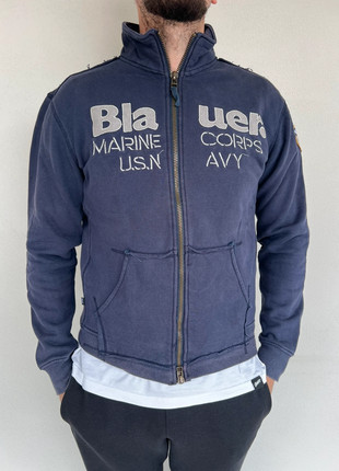 | Vintage Zip Jacket Blauer | 100% Cotton | Military Navy Style | Triple Blue edition |, brand: Blauer, condizioni: Ottime, taglia: M, €25.00, €26.95 include la Protezione acquisti
