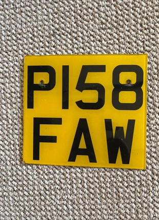 Ideal man cave nippon carbide vehicle number plate square P158FAW, brand: Nippon, condition: Very good, £3.50, £4.38 includes Buyer Protection
