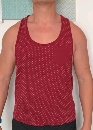 Superbe débardeur Bordeaux à pois Brave Soul, marke: Brave Soul, zustand: Sehr gut, größe: L, 9,00 €, 10,15 € inklusive Vinted-Käuferschutz