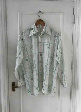 Vintage 70s Pattern Shirt, brand: Vintage Dressing, condition: Good, size: M, £20.00, £21.70 includes Buyer Protection