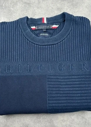 Pull Homme Tommy Hilfiger Manches longues Col rond Bleu marine Coton Taille L, marque: Tommy Hilfiger, état: Très bon état, taille: L, 21,00 €, 22,75 € Protection acheteurs incluse