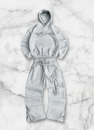 🩶 Ensemble Y2K gris clair – Look street stylé et confortable, marque: y2k, état: Neuf sans étiquette, taille: L, 49,99 €, 53,19 € Protection acheteurs incluse