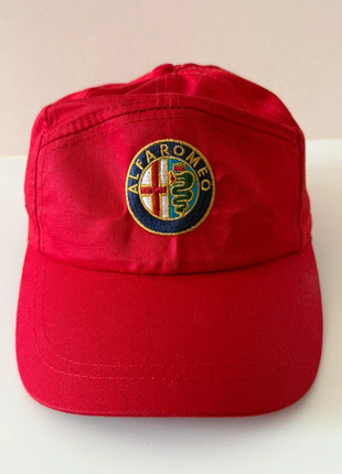 Vintage Alfa Romeo cap pet rood classic car oldtimer collectors item, merk: Vintage, staat: Heel goed, maat: Universele maat, 30,00 €, 32,20 € inclusief Kopersbescherming