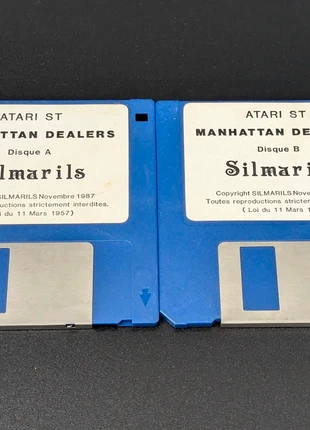 jeu atari st manhattan dealers silmarils 1987 disquette a b original vintage rare, zustand: Sehr gut, 44,90 €, 47,85 € inklusive Vinted-Käuferschutz