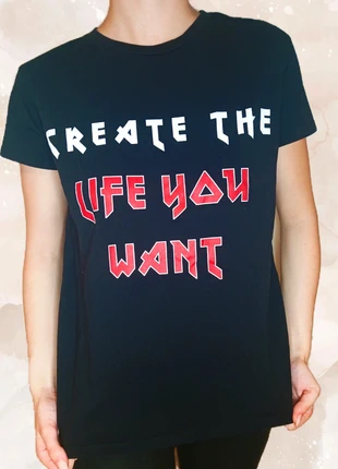 T shirt grunge y2k noir et rouge Pimkie, brand: Pimkie, condition: Very good, size: S / 36 / 8, €2.00, €2.80 includes Buyer Protection