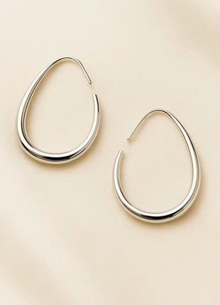 Elegant Water Drop Hoop Earrings Hypoallergenic Stainless Steel, Daily & Party Wear Gift, condition: Very good, £3.20, £4.06 includes Buyer Protection Pro