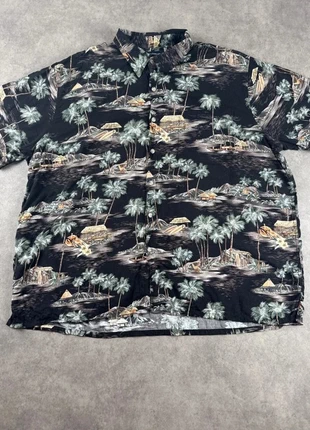 Chemise hawaïenne à fleurs noire multicolore taille 2XL homme Croft & Barrow viscose - CHE0172, marque: Vintage Dressing, état: Très bon état, taille: XXL, 8,00 €, 9,10 € Protection acheteurs (Pro) incluse