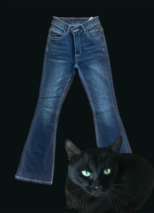 Jeans a zampa blu scuro – Y2K/Vintage vibes, marke: Vintage Dressing, zustand: Sehr gut, größe: XXS / 32 / 4, 10,00 €, 11,20 € inklusive Vinted-Käuferschutz