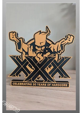 Thunderdome 30ans logo décoratif 17x17cm Excellent état Fanart, merk: THUNDERDOME, staat: Heel goed, € 16,00, € 17,50 inclusief Kopersbescherming Pro
