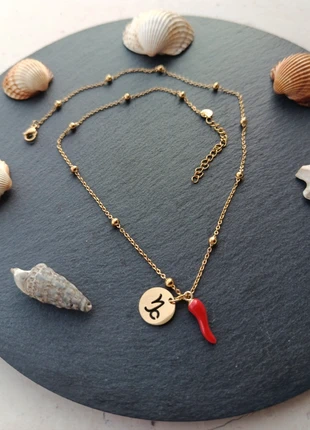 Collana Capricorn - Capricorno, marque: agua y sal, état: Neuf avec étiquette, 8,00 €, 9,10 € Protection acheteurs incluse