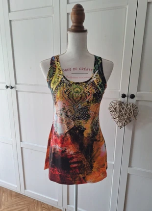 Débardeur orange bohème, marca: Boho Chic, estado: Nuevo sin etiquetas, tamaño: M / 38 / 10, 9,00 €, 10,15 € Protección al comprador incluida