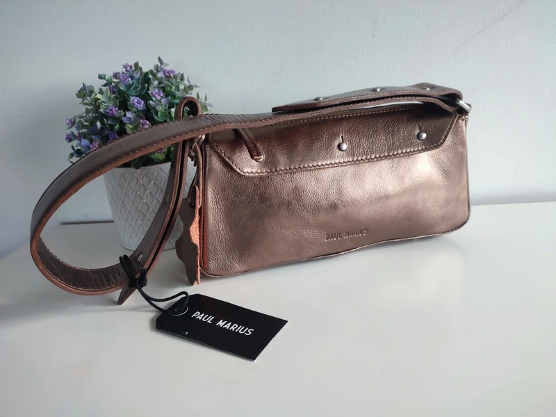 Sac à main en cuir Billie cuivré Paul Marius - photo numéro 9