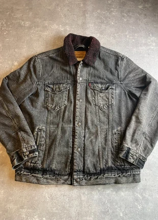 Veste Levi’s noire Premium en jean doublée sherpa Justin Timberlake taille L, merk: Levi's, staat: Heel goed, maat: L, € 80,00, € 84,70 inclusief Kopersbescherming