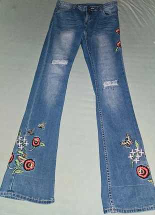 Desigual Y2K Bootcut low waist Jean Gr S-M, marke: Vintage Dressing, zustand: Sehr gut, größe: S / 36 / 8, 15,00 €, 15,95 € inklusive Vinted-Käuferschutz